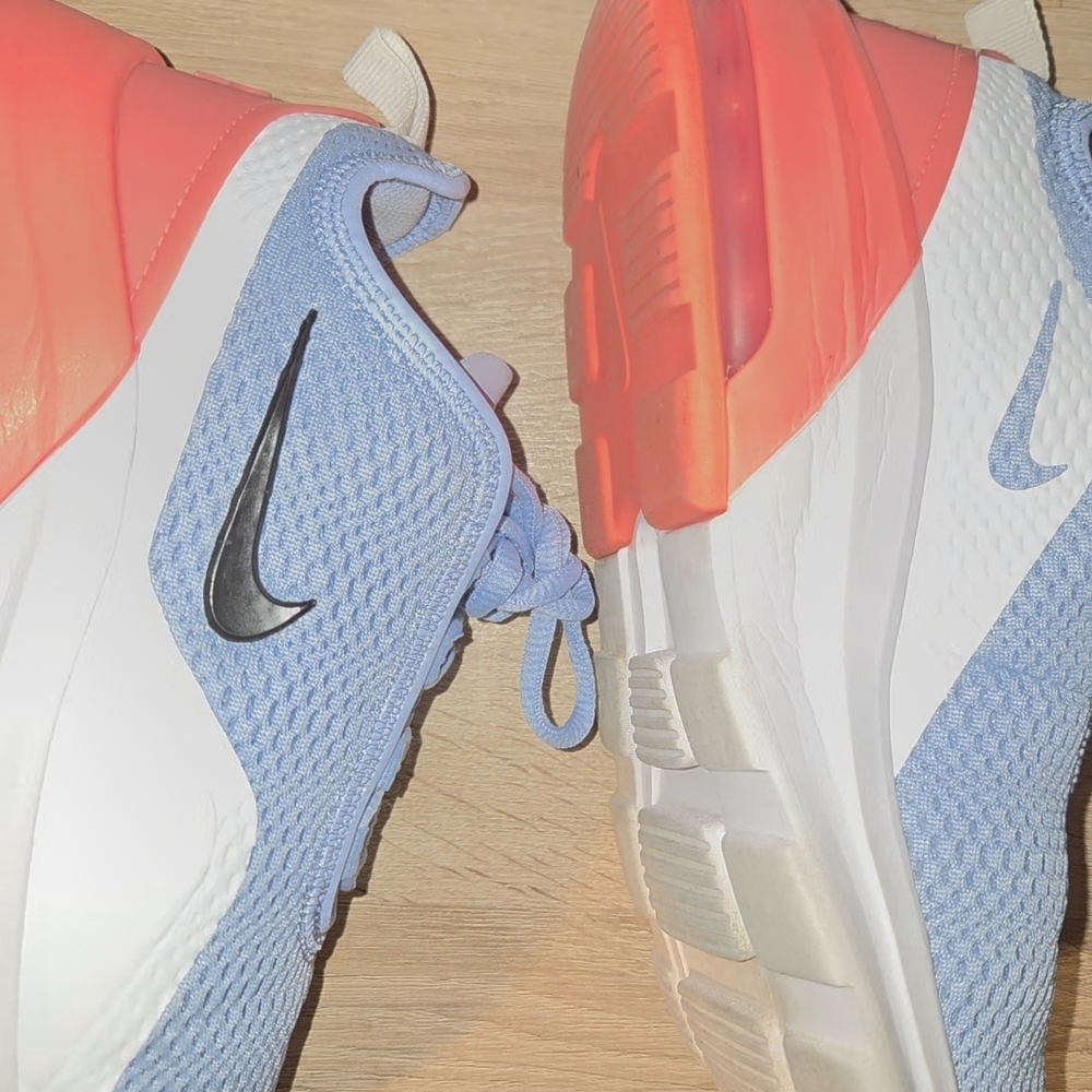 Nike Vibrant Blue and Coral Sneakers